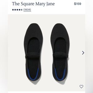 Rothy’s black The Square Mary Jane size 9